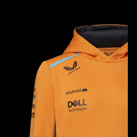 McLaren Sweatshirt Hoodie mit Kapuze F1 Team Norris Piastri Orange Papaya TJ2614 - kinder