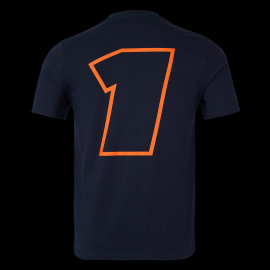 Red Bull T-shirt Max Verstappen Night Sky Core Blau / Orange TU3307 - Unisex