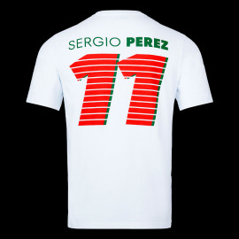 Red Bull T-shirt Sergio Perez Checo SP11 Weiß TU4423 - Unisex