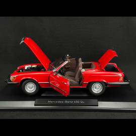 Mercedes-Benz 450 SL US Version 1975 Bobby Ewing Dallas Red 1/18 Norev 183729