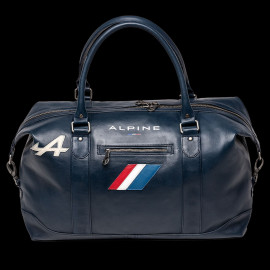 Große Alpine Ledertasche A110 Weekender 48h - Königsblau 27025-0012