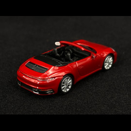 Porsche 911 Carrera 4S Cabriolet Type 992 2019 Carmine Red 1/87 Minichamps 870068332