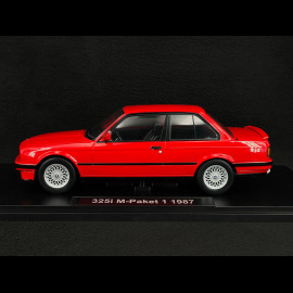 BMW 325i E30 M-Package 1 1987 Red 1/18 KK Scale KKDC180742