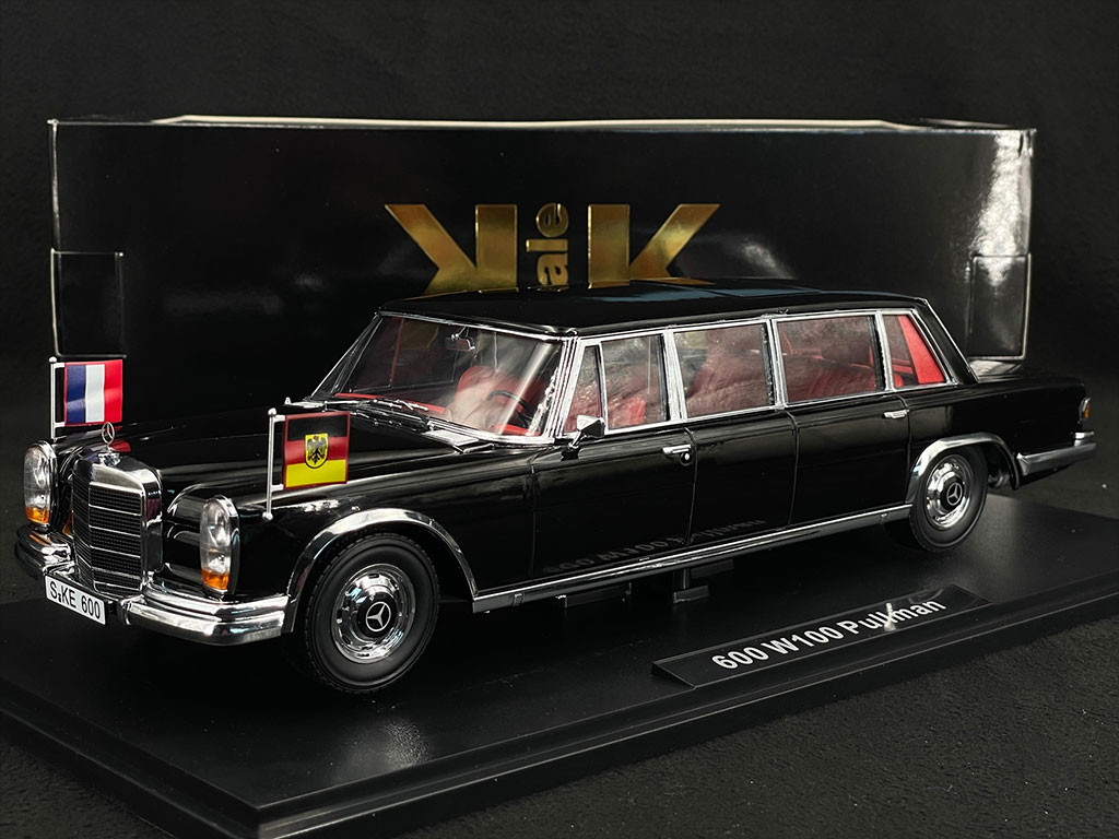 Mercedes 600 W100 Pullman Brandt / Pompidou 1964 Black 1/18 KK
