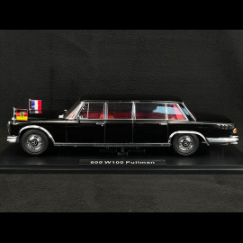 Mercedes 600 W100 Pullman Brandt / Pompidou 1964 Black 1/18 KK Scale KKDC181134