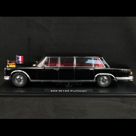 Mercedes 600 W100 Pullman Brandt / Pompidou 1964 Schwarz 1/18 KK Scale KKDC181134