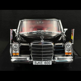 Mercedes 600 W100 Pullman Brandt / Pompidou 1964 Black 1/18 KK Scale KKDC181134