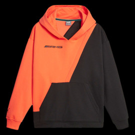 Mercedes Sweatshirt with hood AMG Statement Puma Orange / Black 621188-01 - men