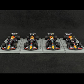 Set of 4 Red Bull Racing RB18 Max Verstappen n° 1 Winner GP Japan / Belgium / Netherlands / Italy 2022 1/43 Spark