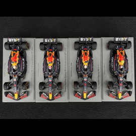 Set of 4 Red Bull Racing RB18 Max Verstappen n° 1 Winner GP Japan / Belgium / Netherlands / Italy 2022 1/43 Spark