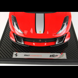Ferrari 812 Competizione 2021 Red Rosso Corsa 1/12 BBR Models BBR1215B1