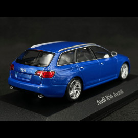 Audi RS6 Avant 2007 Metallic Blau 1/43 Minichamps 940017211