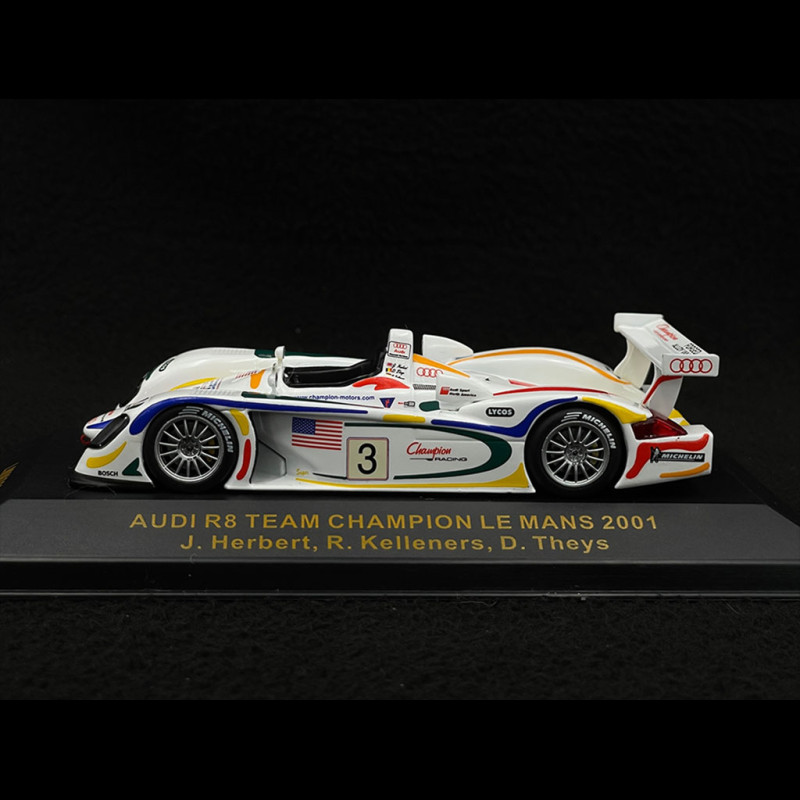 Audi R8 n° 3 24h Le Mans 2001 1/43 Ixo Models LMM003