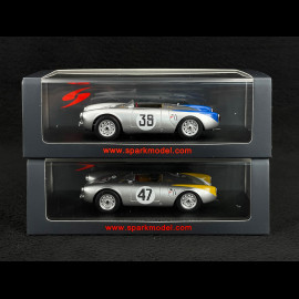 Duo Porsche 550 n° 39 & n° 47 24h Le Mans 1954 1/43 Spark - Elfershop