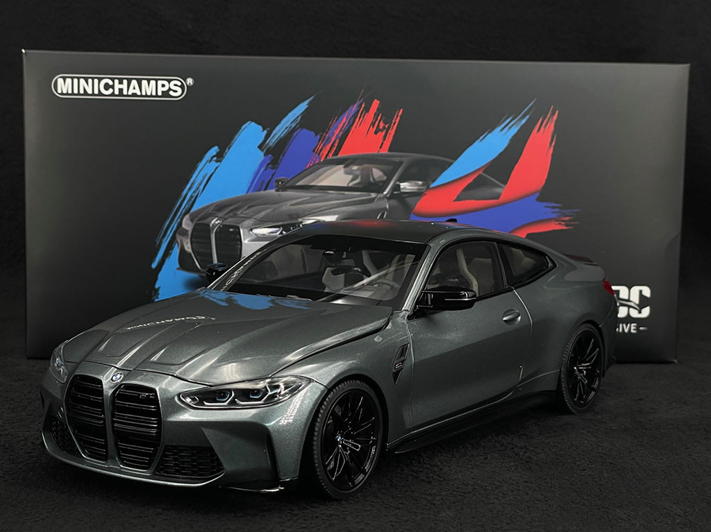 BMW M4 2020 metallic-grau 1/18 Minichamps 113020124 - Elfershop