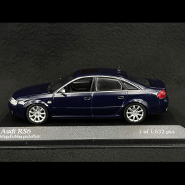 Audi RS6 2002 Mugello Blue 1/43 Minichamps 400011702