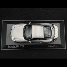 Porsche 911 type 996 GT2 2001 grau metallic 1/43 Minichamps 430060125