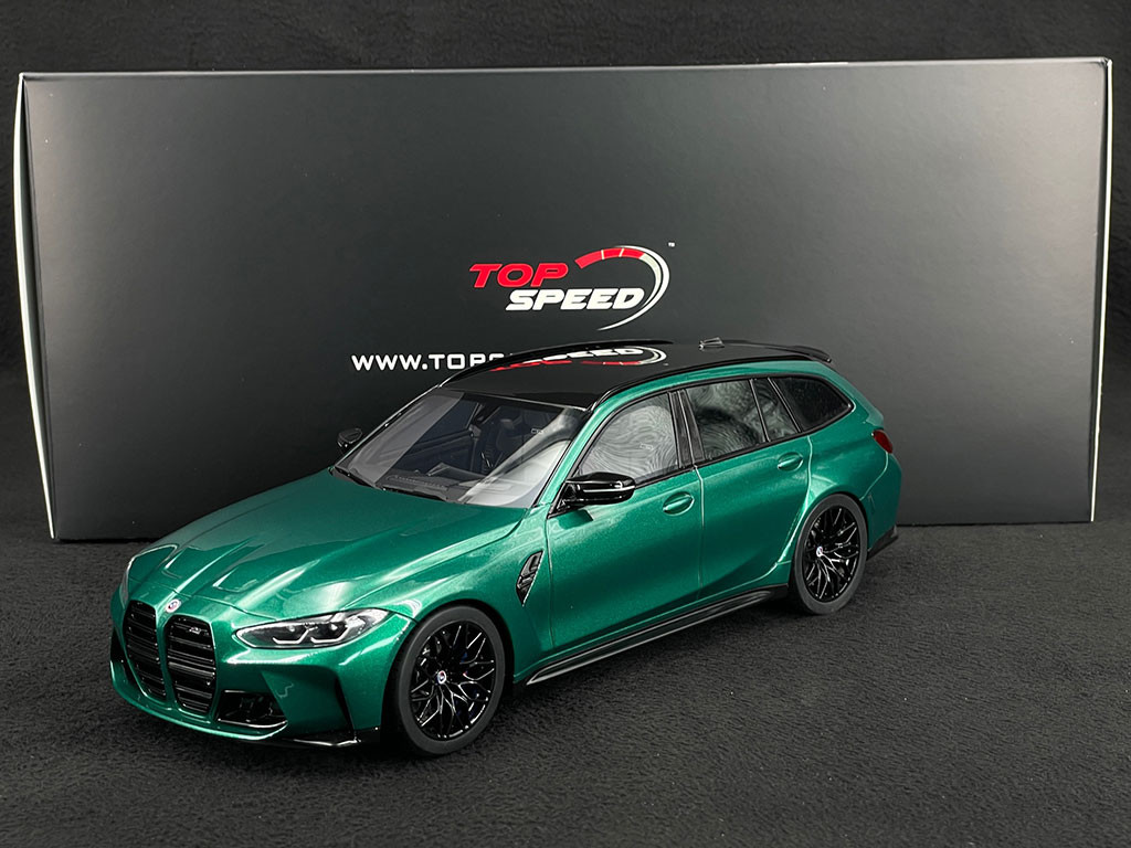 BMW M3 Competition Touring 2023 Isle of Man Green 1/18 Top Speed