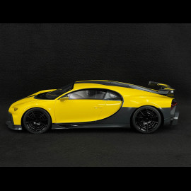 Bugatti Chiron Pur Sport 2021 Yellow / Black 1/18 Top Speed TS0388