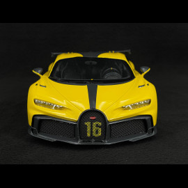 Bugatti Chiron Pur Sport 2021 Yellow / Black 1/18 Top Speed TS0388