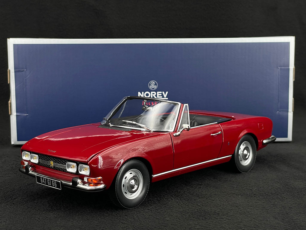 Peugeot 504 Cabriolet 1969 Andalou Red 1/18 Norev 184818