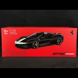 Ferrari SF90 Stradale Spider 2019 Schwarz / Weiß 1/18 Bburago Signature 16910