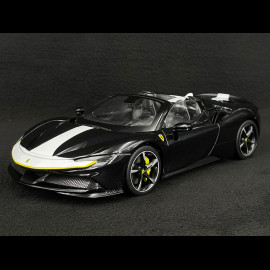 Ferrari SF90 Stradale Spider 2019 Schwarz / Weiß 1/18 Bburago Signature 16910