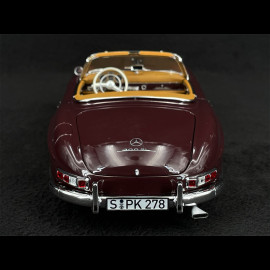 Mercedes-Benz 300 SL Roadster 1957 Dark Red 1/18 Norev 183891