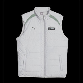 Mercedes Jacke AMG F1 Team Hamilton / Russell Puma Hellgrau Ärmellose jacke 622133-02 - herren