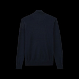 Eden Park Sweater Zipped Neck Navy Cotton PPKNIPUE0022