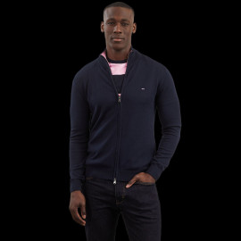 Eden Park Jacket Cotton Zipped Cardigan Navy Blue PPKNICAE0008 - man