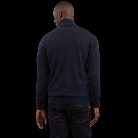 Eden Park Jacket Cotton Zipped Cardigan Navy Blue PPKNICAE0008 - man