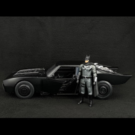 Batmobile Batman Movie The Batman 2022 with light and Figure Black 1/18 Jadatoys 253216002