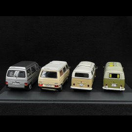VW Bulli Set T1 / T2 / T3 / T4 Camping Bus 1/43 Schuco 450359100