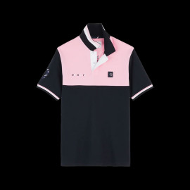 Eden Park Poloshirt Nummer 10 XV de France Dunkelgrau / Rosa H23MAIPC0006 - Herren