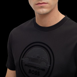 Porsche x BOSS T-shirt Capsule-Logo merzerisiertem Baumwolle Schwarz BOSS 50496729_001 - Herren