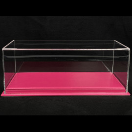 1/18 showcase for model Pink leatherette base premium quality