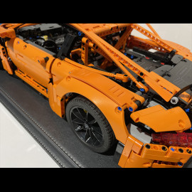 Dustproof showcase for Lego 42056 42096 42115 42083 Anthracite Grey leatherette base premium quality