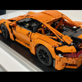Staubdicht Vitrine für Lego 42056 42096 42115 42083 schwarze Base / Aluminium Rahmen premium quality