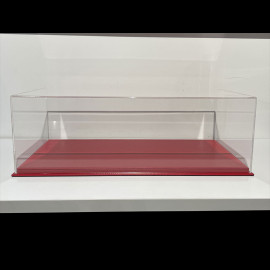 1/8 showcase for model Red leatherette base premium quality
