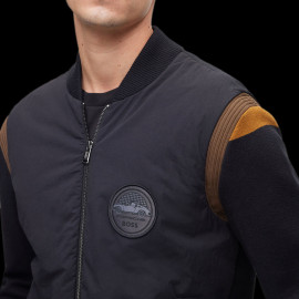 Porsche x BOSS Jacket Multi-material water-repellent Cotton / Wool Black BOSS 50496949_001 - Men