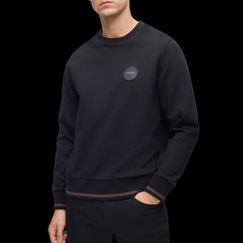 Porsche x BOSS Sweatshirt relaxed fit Cotton / Wool Black BOSS 50498740_001 - Men