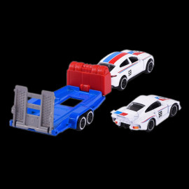 Porsche 935 K3 on trailer + Porsche Panamera Turbo Brumos 1/59 Majorette 212053112