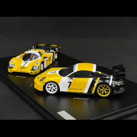 Duo Porsche 956 n° 7 Sieger 24h Le Mans 1985 & Porsche 911 GT3 Type 992 2022 Paolo Barilla 1/43 Spark WAP0201550PGT3