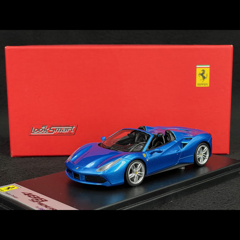 Ferrari 488 Spider Frankfurt Motorshow 2015 Blau Blu Corsa 1/43 LookSmart LS451A