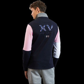 Eden Park Polo Long Sleeve XV de France Navy Blue Pink H23MAIML0022 - men