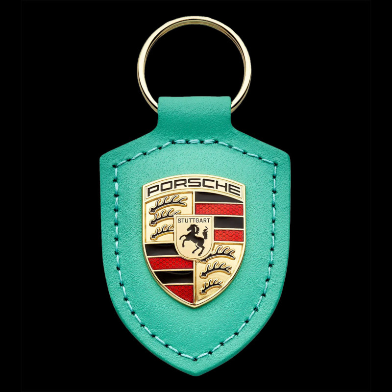 Porsche Schlüsselanhänger Wappen Mintgrün 75 Jahre Edition Driven by Dreams  WAP0503530RWSA - Elfershop