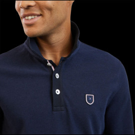 Eden Park Polo Shirt Long sleeves Navy Blue H23MAIPL006 - men