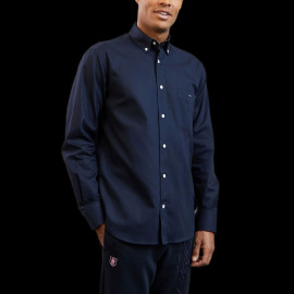 Eden Park Shirt with embroidery on the back Navy Blue H23CHECL0013 - men