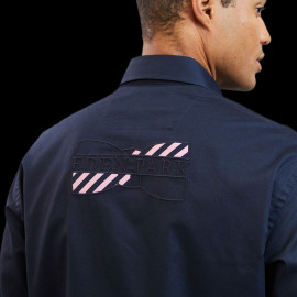 Eden Park Shirt with embroidery on the back Navy Blue H23CHECL0013 - men